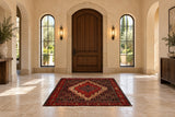 22935 Persian rug staged in an entrance