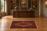 22935 Persian rug staged in an office