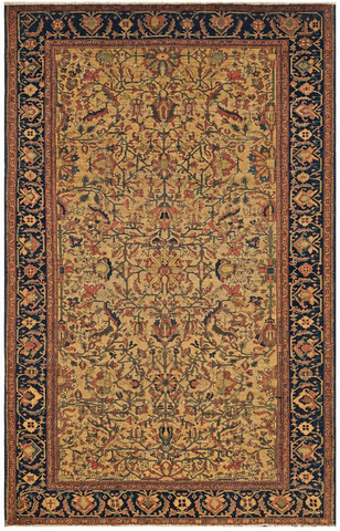 17839-Tabriz Antiqe 1890-1920 Hand-Knotted/Handmade Persian Rug/Carpet Traditional Authentic Size: 6'6" x 4'2"/ 198cm x 127cm