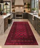 24350-Balutch Hand-Knotted/Handmade Persian Rug/Carpet Tribal/Nomadic Authentic/ Size: 7'5" x 4'6" / 226cm x 137cm