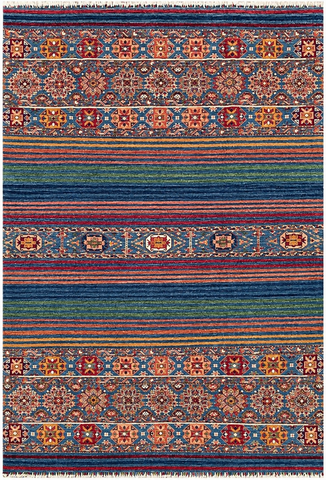 25009- Chobi Ziegler Afghan Hand-Knotted Contemporary/Traditional/Size: 9'10" x 6'6"/300cm x 198cm
