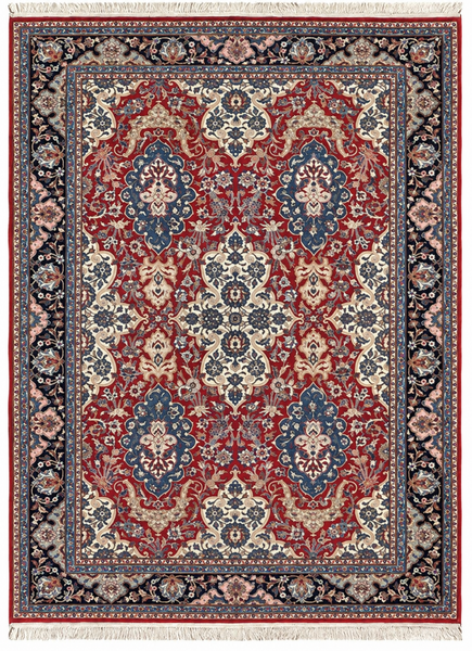 15274-Sarough Hand-Knotted/Handmade Persian Rug/Carpet Traditional Authentic/ Size: 9'5"x 6'10"/ 287cm x 208cm