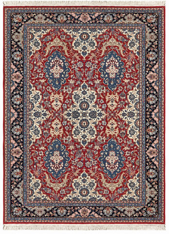 15274-Sarough Hand-Knotted/Handmade Persian Rug/Carpet Traditional Authentic/ Size: 9'5"x 6'10"/ 287cm x 208cm