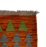27732- Kelim Hand-Woven/Flat-Weaved/Afghan Kelim/Carpet Modren/Nomadic Authentic/Size: 4'0" x 2'10"/122cm ×86cm