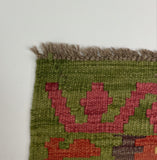 27663 - Kelim Hand-Woven/Flat-Weaved/Afghan Kelim/Carpet Modern/Nomadic Authentic/Size: 4'2" x 2'9"/127cm ×84cm