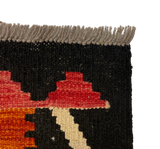 27705 - Kelim Hand-Woven/Flat-Weaved/Afghan Kelim/Carpet Modern/Nomadic Authentic/Size: 4'2" x 2'11"/127 cm × 89 cm