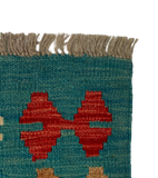 27744 - Kelim Hand-Woven/Flat-Weaved/Afghan Kelim/Carpet Modren/Nomadic Authentic/Size: 4'2" x 2'7"/127cm ×79cm