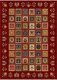 19275-Chobi Ziegler Hand-Knotted/Handmade Afghan Rug/Carpet Tribal/Nomadic Authentic 9'6" x 6'10"/ 290cm x 208cm