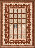 19111-Chobi Ziegler Hand-Knotted/Handmade Afghan Rug/Carpet Tribal/Nomadic Authentic/ Size: 9'3''x 6'11"/ 282cm x 211cm