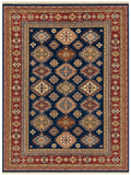 27581-Royal Kazak Hand-Knotted/Handmade Afghan Rug/Carpet Tribal/Nomadic Authentic/ Size: 11'9" x 9'0"/358cm x 274cm