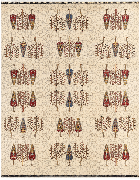 23930 - Royal Chobi Ziegler /Afghan /Hand-Knotted / Contemporary / Traditional / Size: 11'8" x 9'1"/356cm x 277cm