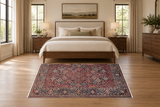22101B handmade rug staged in bedroom