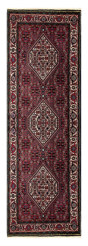 27209-Bidjar Hand-Knotted/Handmade Persian Rug/Carpet Traditional/ Authentic/ Size: 7'4"x 2'4"/224cm x 70cm