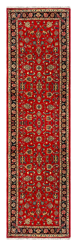 27227-Kashan Hand-Knotted/Handmade Persian Rug/Carpet Traditional/Authentic/Size: 9'10" x 2'6" /300cm x 75cm