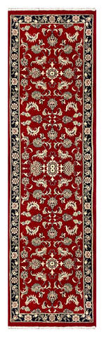 27229-Mashad Hand-Knotted/Handmade Persian Rug/Carpet Traditional Authentic/ Size: 9'6" x 2'7"/290cm x 78cm