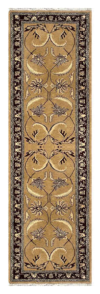 27230-Sarough Hand-Knotted/Handmade Persian Rug/Carpet Traditional Authentic/ Size: 9'6"x 2'9"/290cm x 85cm