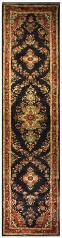 22148 - Hamadan Handmade/Hand-Knotted Persian Rug/Traditional/Carpet Authentic/Size: 15'7" x 2'6"