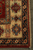 22446 -Royal Kazak Hand-Knotted/Handmade Afghan Tribal/Nomadic Authentic/Size: 4'9" x 3'4"