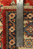 22446 -Royal Kazak Hand-Knotted/Handmade Afghan Tribal/Nomadic Authentic/Size: 4'9" x 3'4"
