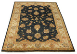 22329 - Chobi Ziegler Hand-Knotted/Handmade Afghan Rug/Carpet Tribal/Nomadic Authentic/Size: 6'0" x 4'0"
