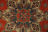 22421 - Kazak Hand-Knotted/Handmade Afghan Tribal/Nomadic Authentic/Size: 13'7" x 10'2"