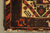 22139 - Shiraz Hand-Knotted/Handmade Afghan Rug/Carpet Tribal/Nomadic Authentic/Size: 9'6" x 7'2"