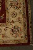 22325 - Chobi Ziegler Hand-knotted/Handmade Afghan Rug/Carpet Traditional Authentic/Size: 5'10" x 4'1"