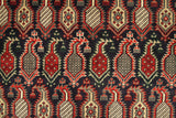 22583 - Kazak Hand-Knotted/Handmade Afghan Tribal/Nomadic Authentic/Size: 9'6" x 6'7"