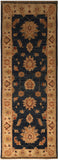 22322 - Chobi Ziegler Hand-knotted/Handmade Afghan Rug/Carpet Traditional Authentic/Size: 5'7" x 1'11"