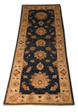 22322 - Chobi Ziegler Hand-knotted/Handmade Afghan Rug/Carpet Traditional Authentic/Size: 5'7" x 1'11"