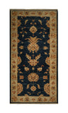 22304 - Chobi Ziegler Hand-knotted/Handmade Afghan Rug/Carpet Traditional Authentic/Size: 6'1" x 2'6"