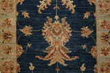 22304 - Chobi Ziegler Hand-knotted/Handmade Afghan Rug/Carpet Traditional Authentic/Size: 6'1" x 2'6"