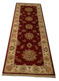 22318 - Chobi Ziegler Hand-knotted/Handmade Afghan Rug/Carpet Traditional Authentic/Size: 5'11" x 2'0"