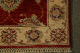 22314 - Chobi Ziegler Hand-knotted/Handmade Afghan Rug/Carpet Traditional Authentic/Size: 6'0" x 2'1"