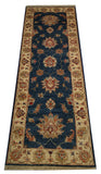 22315 - Chobi Ziegler Hand-knotted/Handmade Afghan Rug/Carpet Traditional Authentic/Size: 6'2" x 2'0"