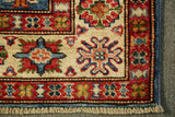 22452 -Royal Kazak Hand-Knotted/Handmade Afghan Tribal/Nomadic Authentic/Size: 4'10" x 3'3"