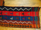 14658 - Turkoman Russian Hand-weaved Antique Authentic/Traditional Nomadic/Tribal Horse-blanket Size: 5'1" x 4'2"