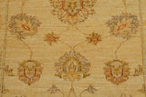 14260 - Chobi Ziegler Afghan Hand-Knotted Contemporary/Modern Runner/Size: 9'1" x 2'6"