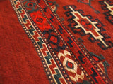 14645 - Turkoman Persian Hand-weaved Antique Authentic/Traditional Nomadic/Tribal Sumac-bag/ Size: 3'9" x 2'7"