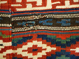 14646 - Shiraz Persian Hand-weaved Antique Authentic/Traditional Nomadic/Tribal/ Size: 6'4" x 4'9"