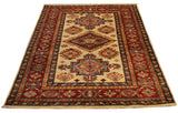 22448 -Royal Kazak Hand-Knotted/Handmade Afghan Tribal/Nomadic Authentic/Size: 4'11" x 3'3"