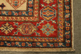 22448 -Royal Kazak Hand-Knotted/Handmade Afghan Tribal/Nomadic Authentic/Size: 4'11" x 3'3"