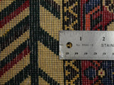 15504 - Abadeh Hand-Knotted/Handmade Persian Rug/Carpet Tribal/Nomadic Authentic/ Size: 4'10" x 3'6"