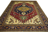 19363-Royal Shirvan Handmade/Hand-knotted Afghan Rug/Carpet Tribal/Nomadic Authentic/ Size: 10'2" x 7'9"