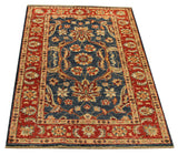 22300 - Chobi Ziegler Hand-Knotted/Handmade Afghan Rug/Carpet Modern Authentic/Size: 4'0" x 2'8"
