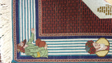 20875-Tabriz Hand-knotted/Handmade Persian Rug/Carpet Traditional Authentic/ Size: 4'10" x 3'4"