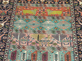 15591-Gouchan Hand-Knotted/Handmade Persian Rug/Carpet Tribal/Nomadic/ Authentic/ Size: 4'9" x 4'7"