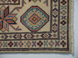 21562-Kazak Hand-Knotted/Handmade Afghan Rug/Carpet Tribal/Nomadic Authentic/ Size: 6'6''x 6'3''