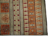 21750-Chobi Ziegler Hand-Knotted/Handmade Afghan Rug/Carpet Modern Authentic/Size: 6'7" x 5'2"