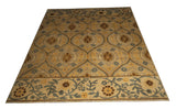 21763 - Chobi Ziegler Hand-Knotted/Handmade Afghan Rug/Carpet Modern Authentic/Size: 9'8" x 8'2"